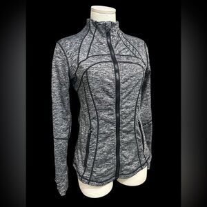 Lululemon Define Jacket in Coco Pique Black White - size 6